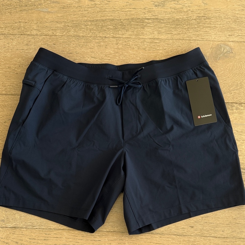 BNWT lululemon Zeroed In Linerless Short 7” in True Navy Size XXL